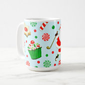 Lustiger Golf-Weihnachtsbecher Kaffeetasse (Vorderseite Links)