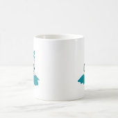 lustiger Golfball mit Schnorchel Kaffeetasse (Mittel)