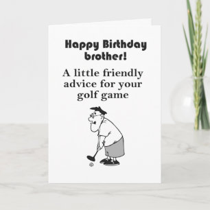 lustiger Golfbruder zum Geburtstag Karte