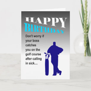 lustiger Golfbruder zum Geburtstag wünscht Karte