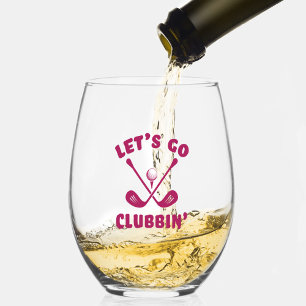 Lustiger Golfer Golf Club Humor Moderne Sportarten Weinglas Ohne Stiel