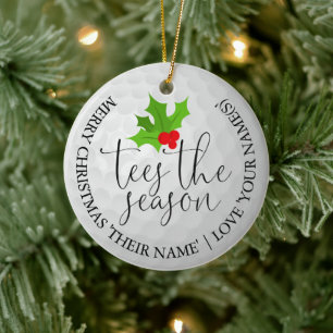 Lustiger Golfer Weihnachten Golf Geschenk Tees Die Keramik Ornament