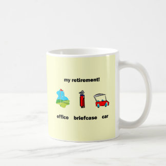 Lustiger Golfruhestand Kaffeetasse