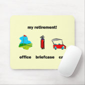 Lustiger Golfruhestand Mousepad (Mit Mouse)
