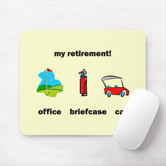 Lustiger Golfruhestand Mousepad (Mit Mouse)