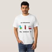 Lustiger Golfruhestand T-Shirt (Vorne ganz)