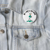 Lustiger Golfspieler mit Lastern Button (Beispiel)