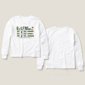 Lustiger Golfspruch für Golfer (Design Vorderseite & Rückseite)