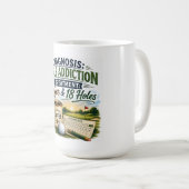 Lustiger Golfspruch für Golfer Kaffeetasse (VorderseiteRechts)