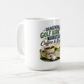 Lustiger Golfspruch für Golfer Kaffeetasse (Vorderseite Links)