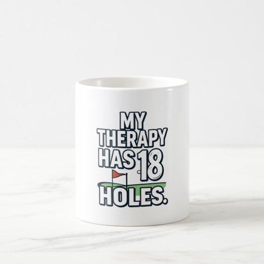 Lustiger Golfspruch für Golfer  Kaffeetasse (Mittel)