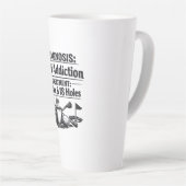 Lustiger Golfspruch für Golfer  Milchtasse (Rechte Ecke)