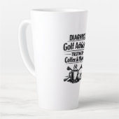 Lustiger Golfspruch für Golfer  Milchtasse (Linke Ecke)