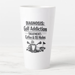 Lustiger Golfspruch für Golfer Milchtasse
