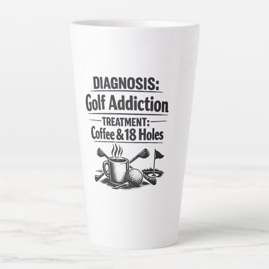 Lustiger Golfspruch für Golfer  Milchtasse (Vorderseite)