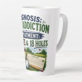 Lustiger Golfspruch für Golfer Milchtasse (Rechte Ecke)