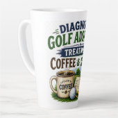 Lustiger Golfspruch für Golfer Milchtasse (Linke Ecke)