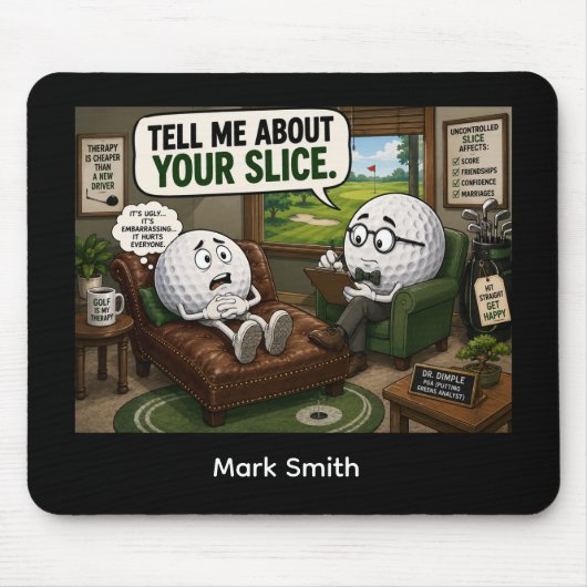 Lustiger Golfspruch für Golfer Mousepad (Vorne)