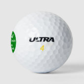 Lustiger Golfspruch Golfball (Logo)