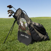 Lustiger Golfspruch mit Golfer Golfhandtuch (Gras)