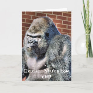 LUSTIGER GORILLA KARTE