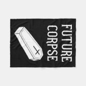 Lustiger Goth-Horror Halloween Future Corpse Fleecedecke (Vorderseite (Horizontal))