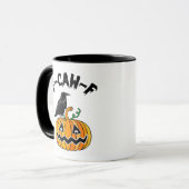 Lustiger gothischer Krähen-Humor F-Caw-F Essential Tasse (Vorderseite Links)