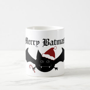 Lustiger gotischer Schläger der frohen Weihnachte Kaffeetasse