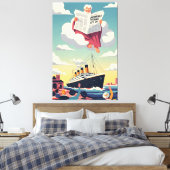 Lustiger Gott-Themen Leinwanddruck (Insitu (Schlafzimmer))