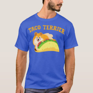 Lustiger Grafikdesign-Taco-Terrier T-Shirt