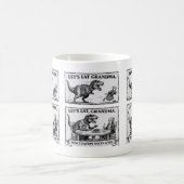 ☕ Lustiger Grammatik-Becher – „Lasst uns essen, Om Kaffeetasse (Mittel)
