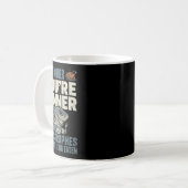 Lustiger Grammatik-Hai Englischlehrer Zeichensetzu Kaffeetasse (Vorderseite Links)