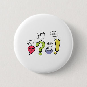 Lustiger Grammatiklehrer Interpunktion Wart Was St Button