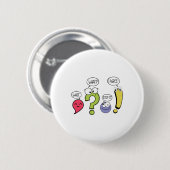 Lustiger Grammatiklehrer Interpunktion Wart Was St Button (Vorne & Hinten)