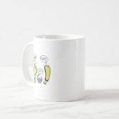 Lustiger Grammatiklehrer Interpunktion Wart Was St Kaffeetasse (Vorderseite Links)