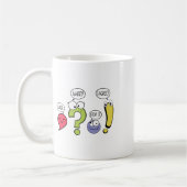 Lustiger Grammatiklehrer Interpunktion Wart Was St Kaffeetasse (Links)