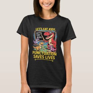 Lustiger Grammatiklehrer Schüler Schule Dinosaurie T-Shirt