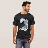 Lustiger Grauer Husky T-Shirt (Vorne ganz)