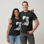 Lustiger Grauer Husky T-Shirt (Unisex)