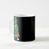 Lustiger Great Dane Leprechaun St Patricks Day Dam Kaffeetasse (Vorderseite Links)
