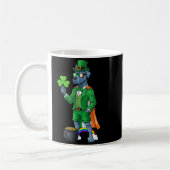 Lustiger Great Dane Leprechaun St Patricks Day Dam Kaffeetasse (Links)