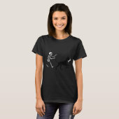 Lustiger Great Dane Running Skeleton Halloween  T-Shirt (Vorne ganz)