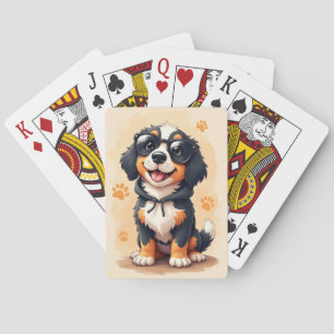 Lustiger Greater Swiss Mountain Dog Kawaii Hund Spielkarten