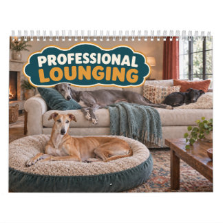 Lustiger Greyhound Profi-Lounging Kalender