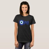 Lustiger griechischer Stolz OPA Böser Blick Hellas T-Shirt (Vorne ganz)