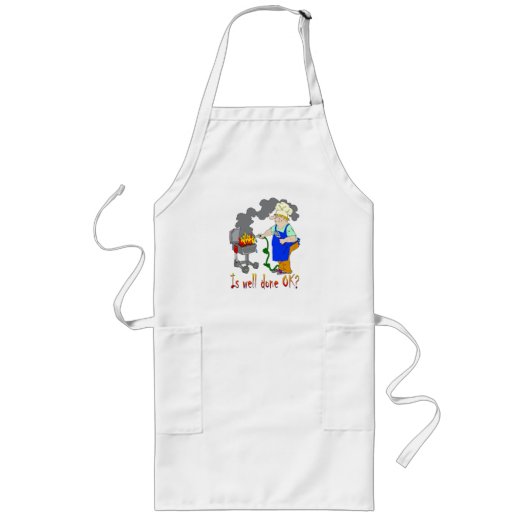 Lustiger Grill-Entwurf - ist gut getan OKAY? Lange Schürze (Vorne)