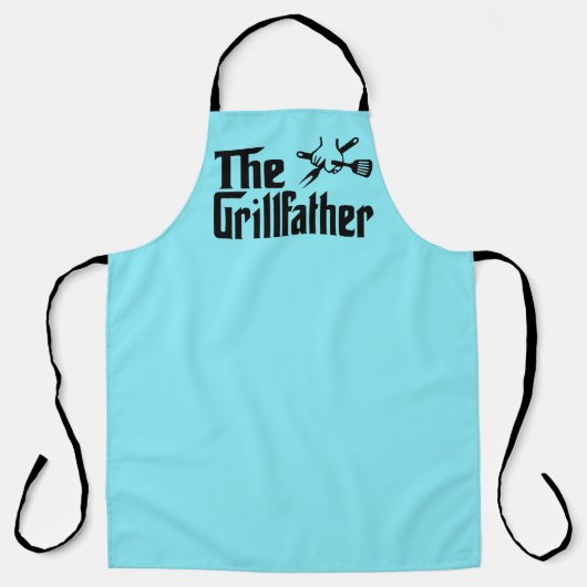 Lustiger Grill Vater Wort Kunst Schürze (Vorderseite)