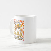 Lustiger Groovy Halloween Mama Süßer Geist Herbst  Kaffeetasse (Vorderseite Links)