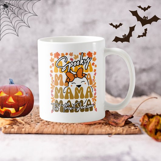 Lustiger Groovy Halloween Mama Süßer Geist Herbst  Kaffeetasse