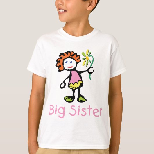 Lustiger große Schwester-T - Shirt (Vorderseite)